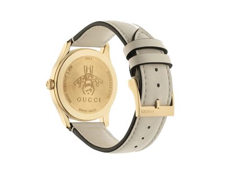 orologi gucci anni cinturino in pelle quadrante allungato|orologi gucci per donna.